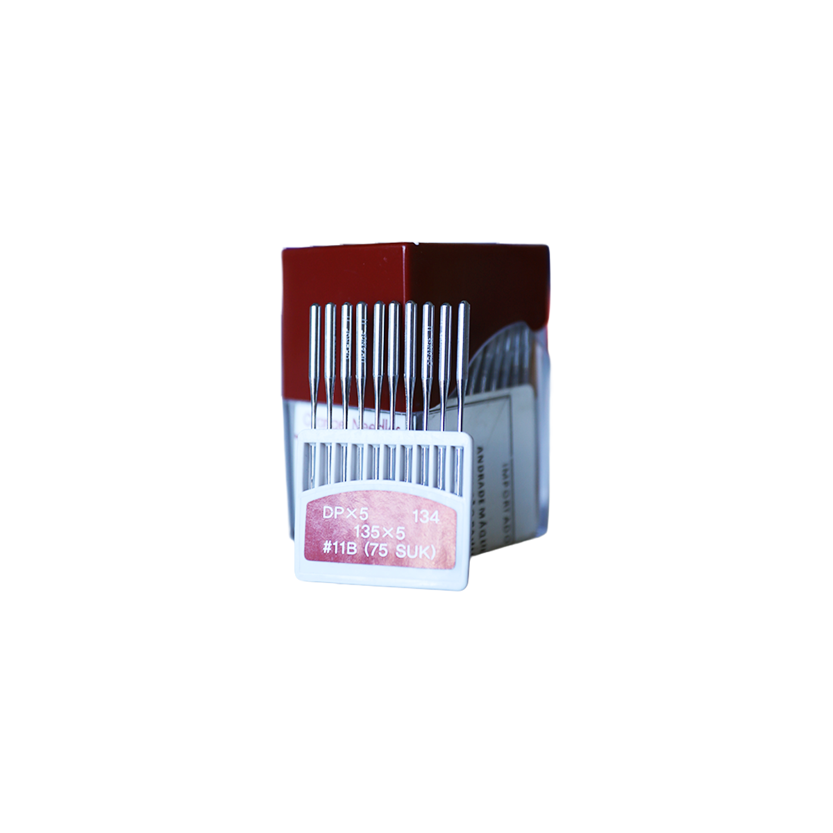Agulha industrial de alta resistência fabricada em aço de qualidade superior. Indicada para máquinas retas industriais de diversas marcas (Sun Special, Siruba, Jack, etc.), sendo compatível com os sistemas DPx5, 134 e 135x5. Ideal para garantir desempenho preciso e evitar quebras em produções de alta escala.