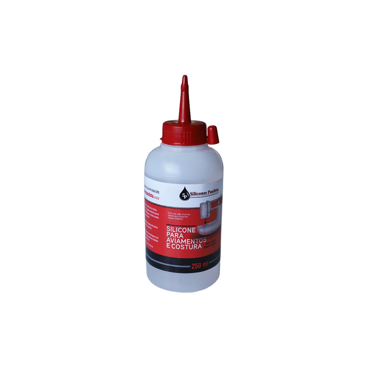 Silicone 100% puro (Polidimetilsiloxano) desenvolvido para lubrificação de fios e linhas em máquinas industriais e domésticas. Fortalece a linha e reduz o atrito com a agulha, evitando o superaquecimento e quebras. Proporciona proteção contra corrosão, ferrugem e desgaste dos componentes.